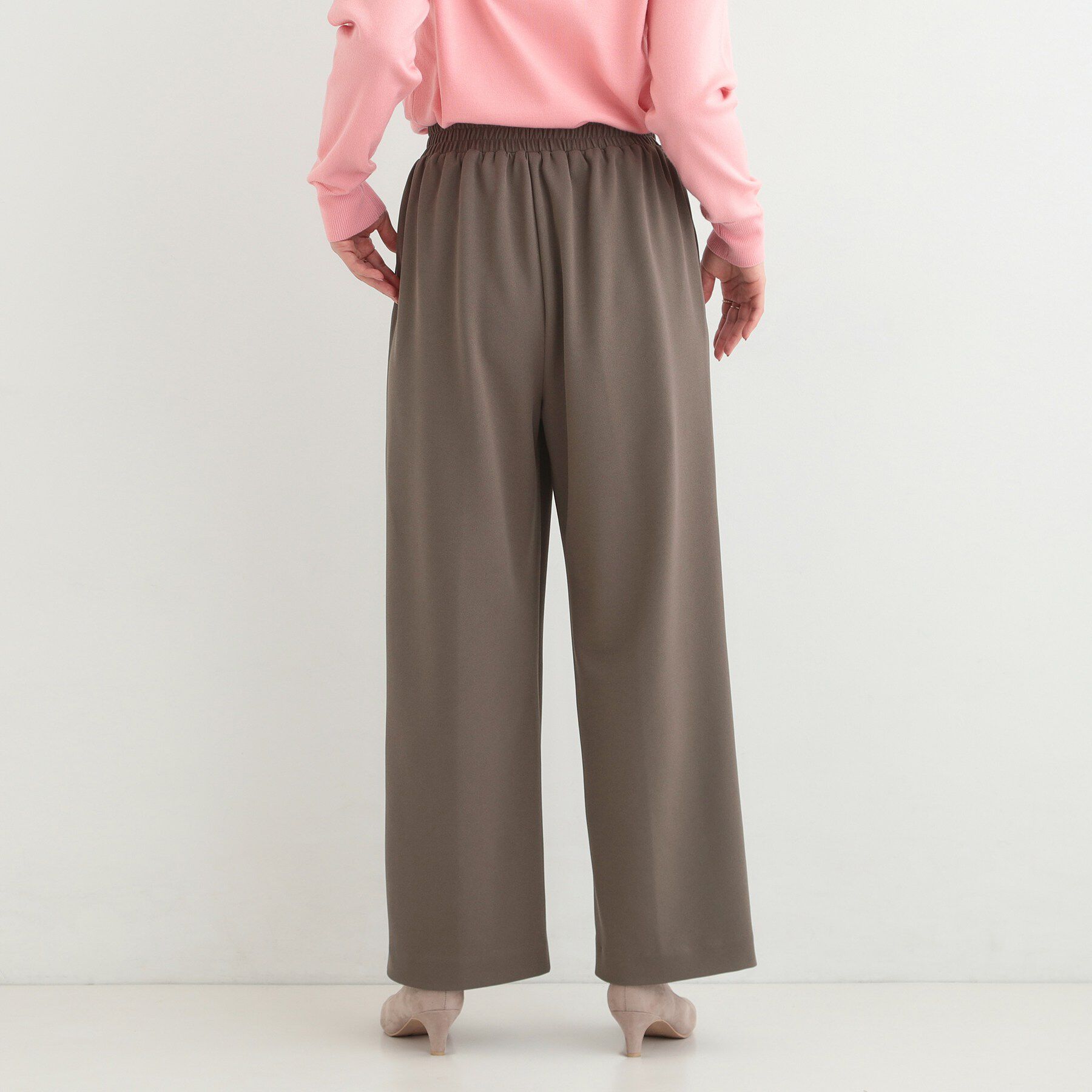 SHOO･LA･RUE「【S-LL/着丈選べる/洗濯後しわになりにくい】スマートに見えるイージーワイドパンツ」|その他|