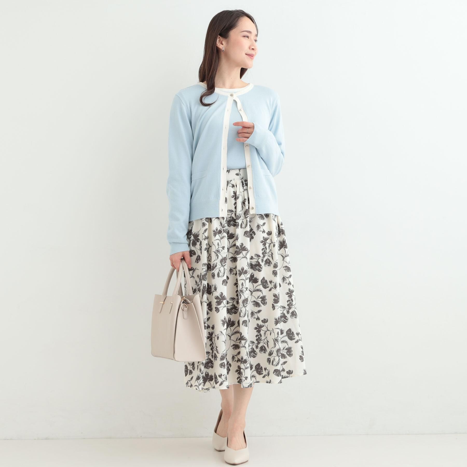 SHOO･LA･RUE「【着丈選べる】アソート柄フレアスカート」|スカート|