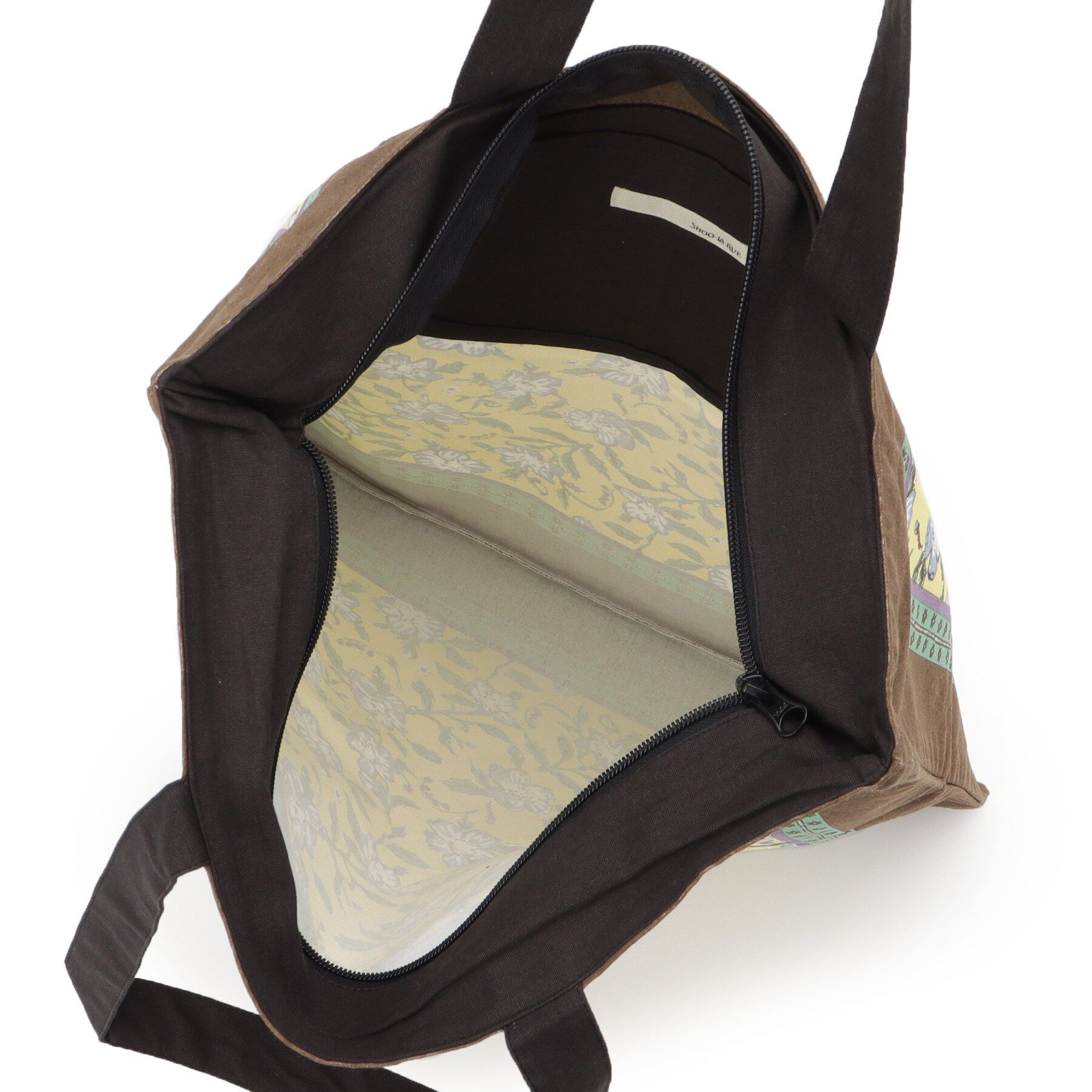 SHOO･LA･RUE「【インド製】スクエアファスナートートバッグ」|トートバッグ|