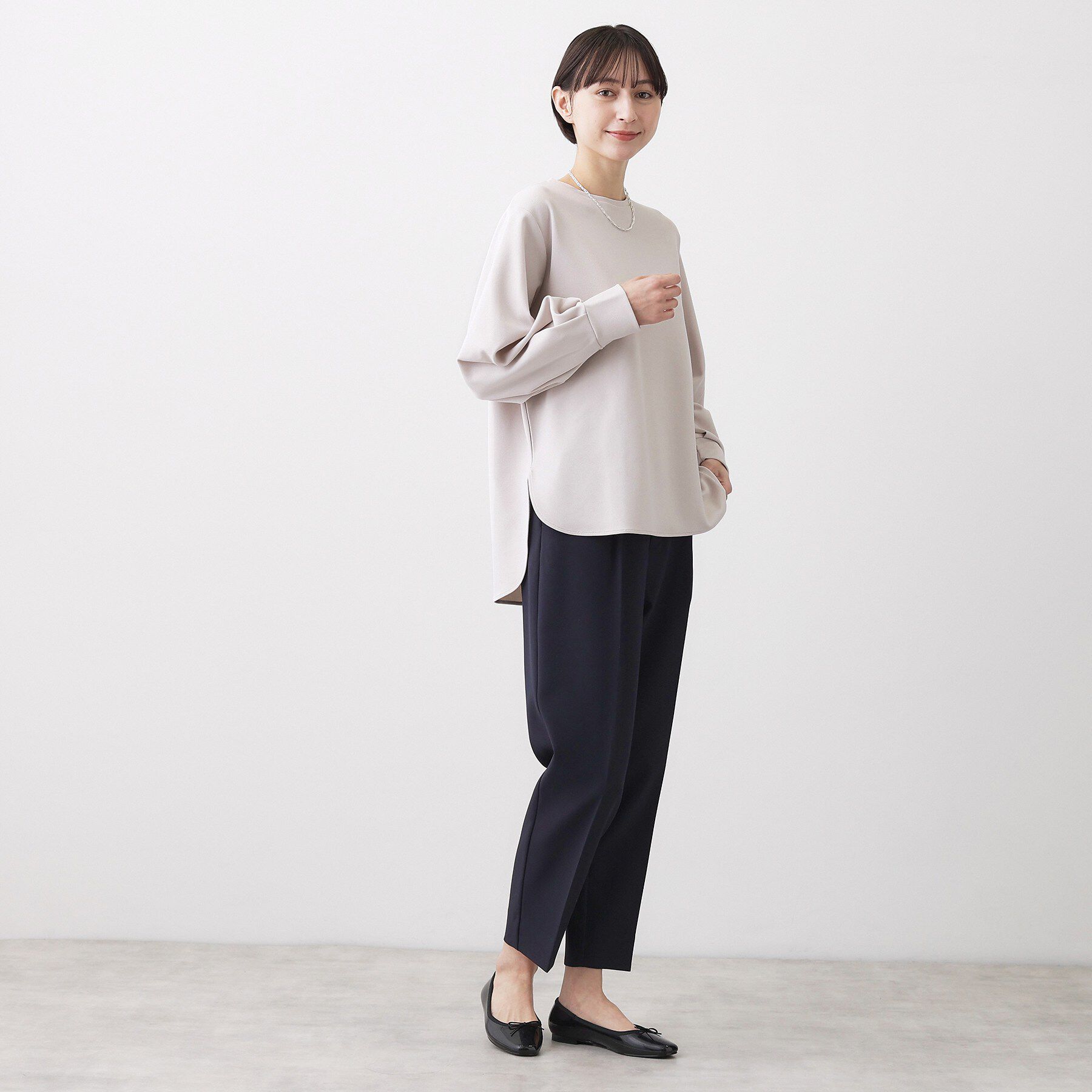 Dessin「【体型カバー/レイヤード/洗える】ジョーゼットプルオーバーブラウス」|シャツ・ブラウス|