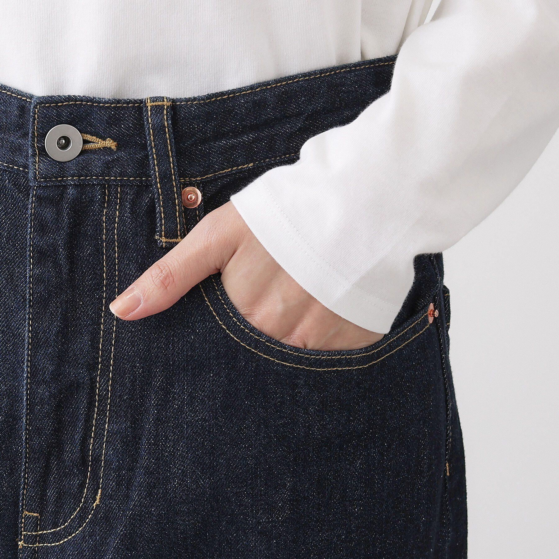 Dessin「【ユニセックス/洗える】ワイドシルエット12OZデニム」|デニム|