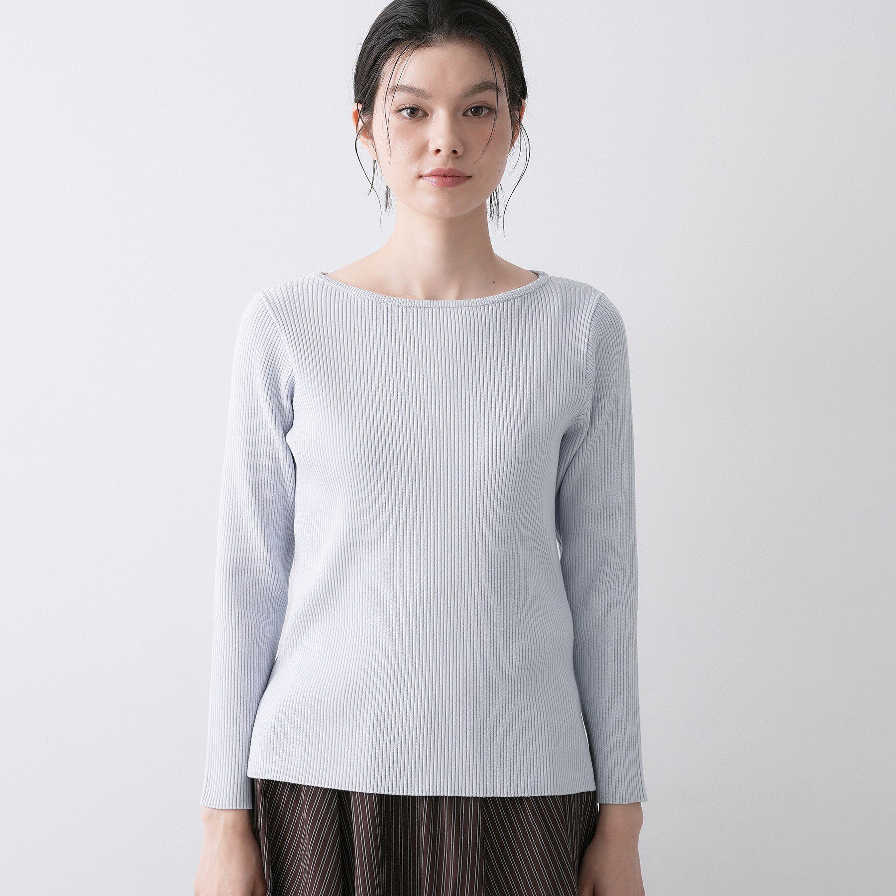 Dessin「【洗える】ボートネックリブニット」|ニット・セーター|