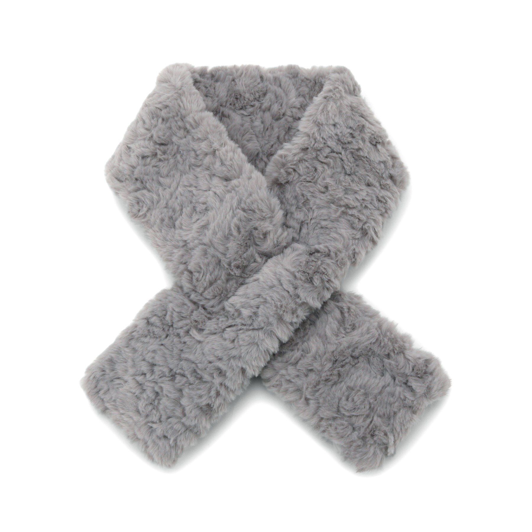 ITS&rsquo;DEMO「プードルファーミニマフラー」|ストール|グレー(012)