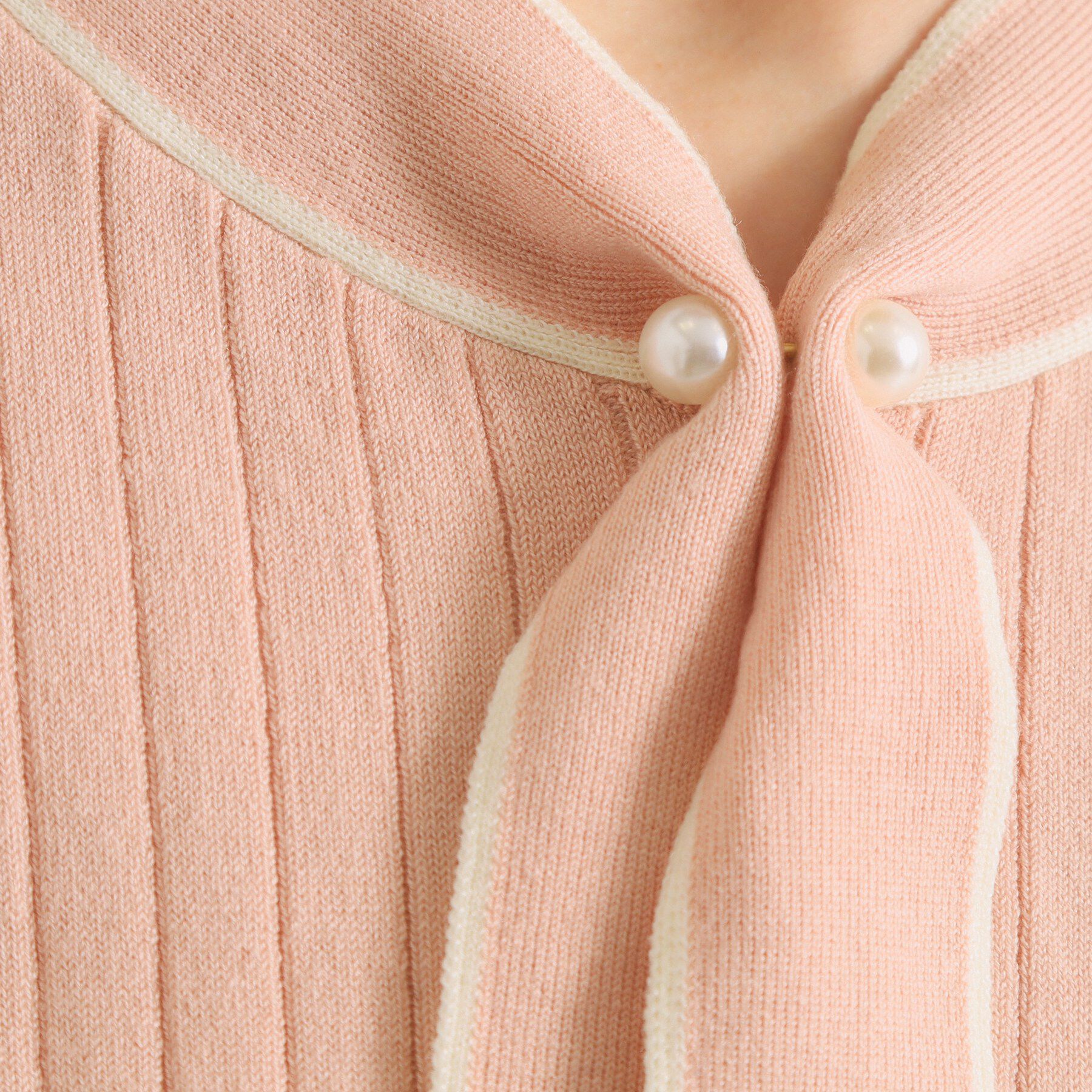 ITS&rsquo;DEMO「【手洗い可】配色ボウタイニット」|ニット・セーター|