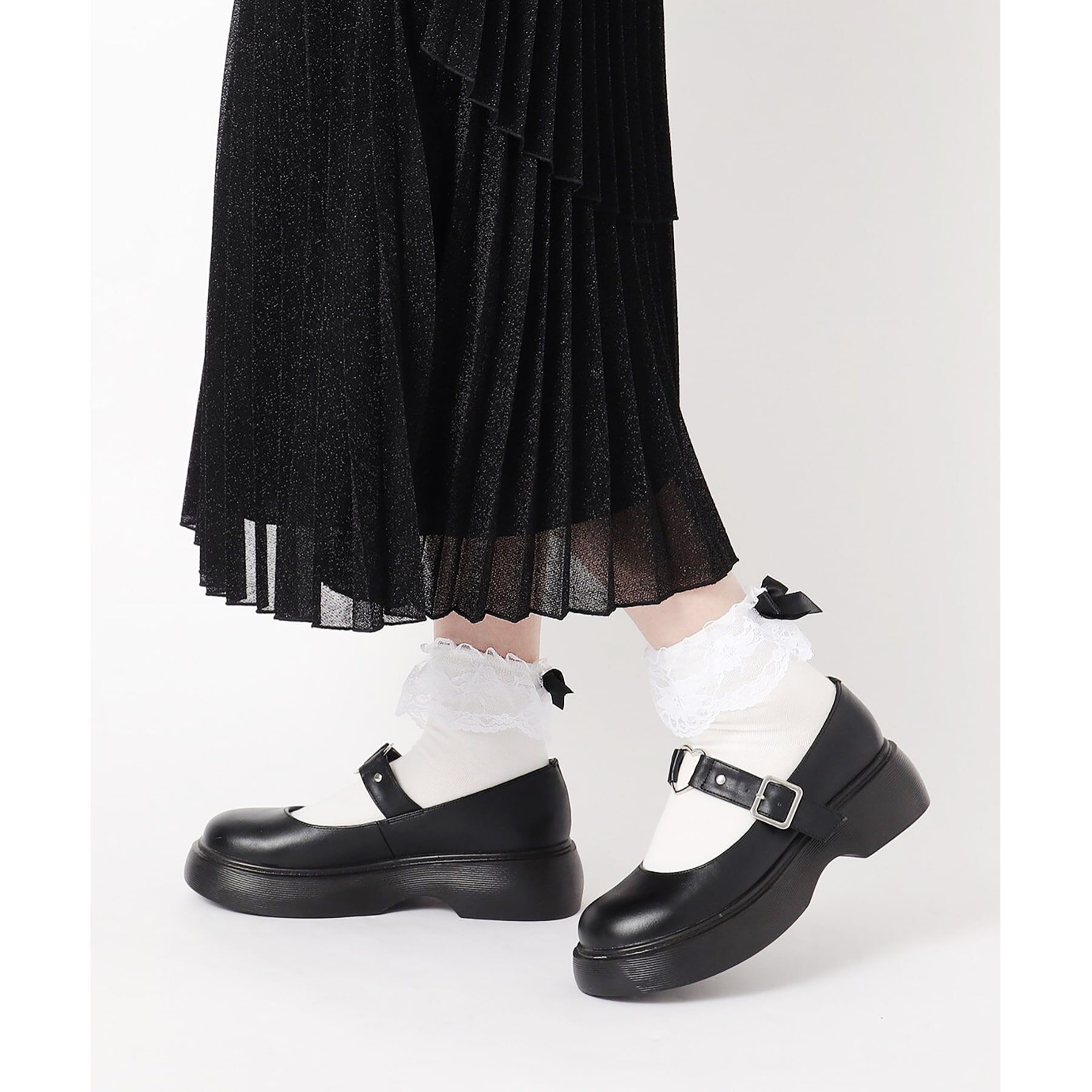 Doll Kiss「レース&times;リボン付きクルーソックス　靴下」|ソックス|