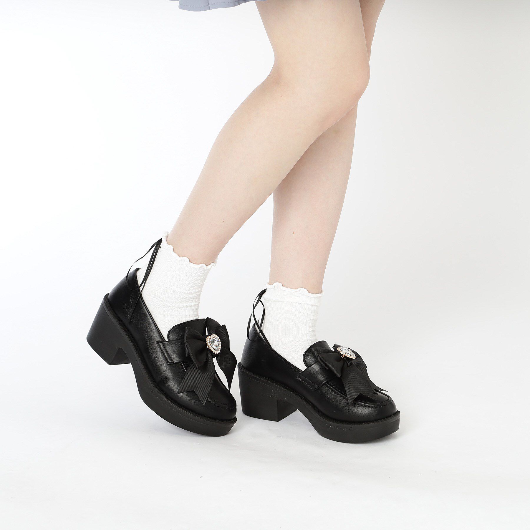 csT&P「2WAYガーリーリボンボリュームローファー」|パンプス|