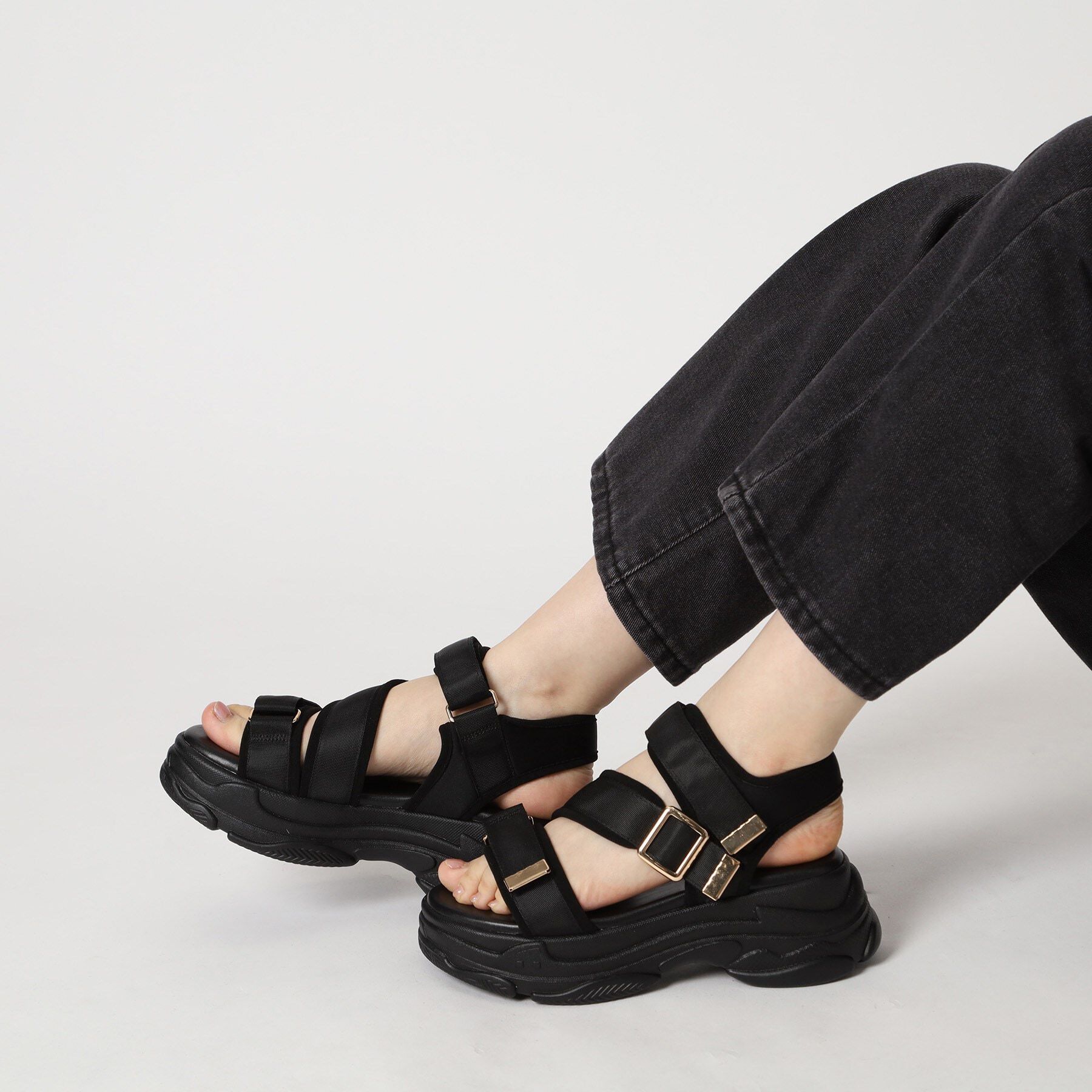 ESPERANZA「ゴールドバックルベルトスポサン 24SS」|サンダル|