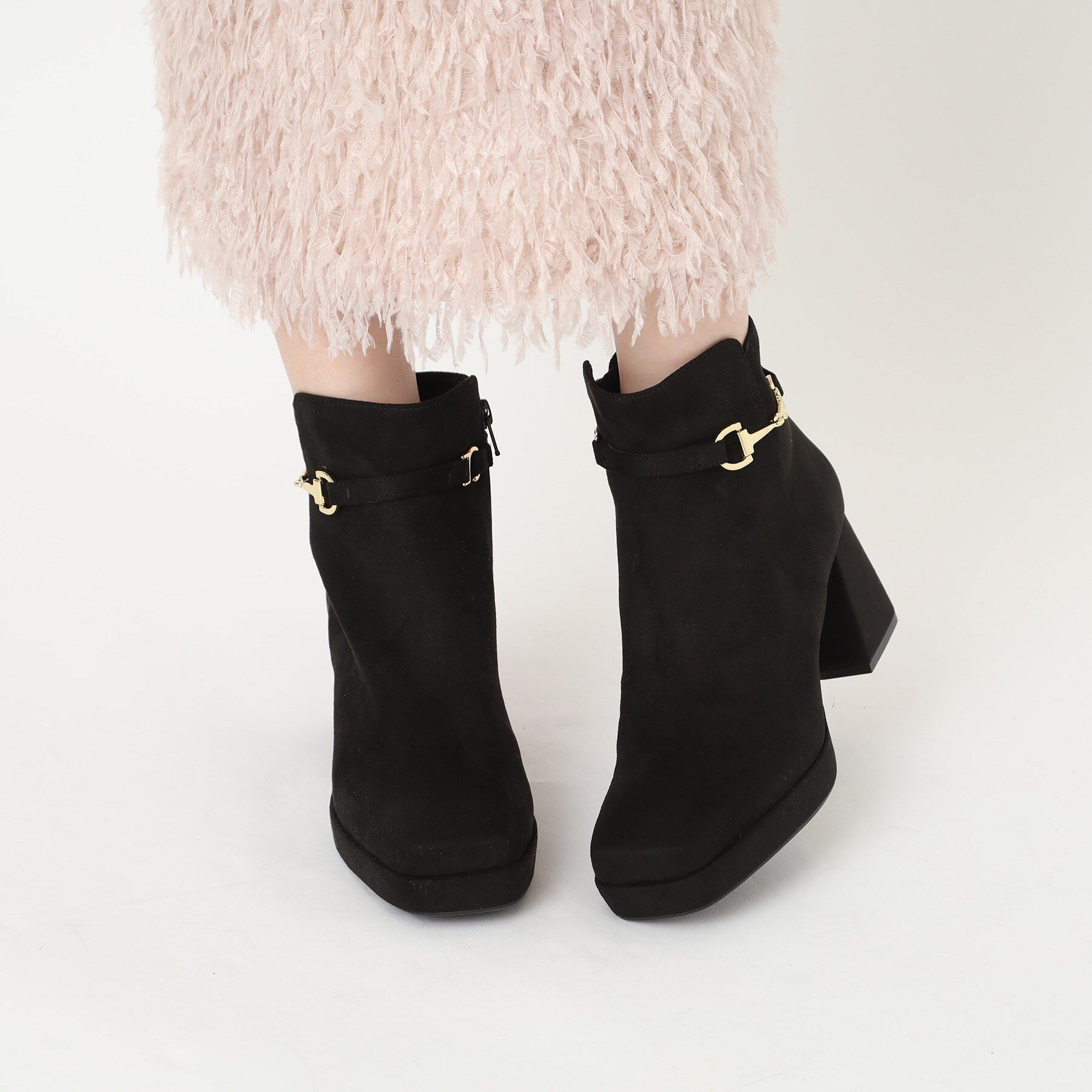 ESPERANZA「スクエアサイドビットブーツ」|ショートブーツ|