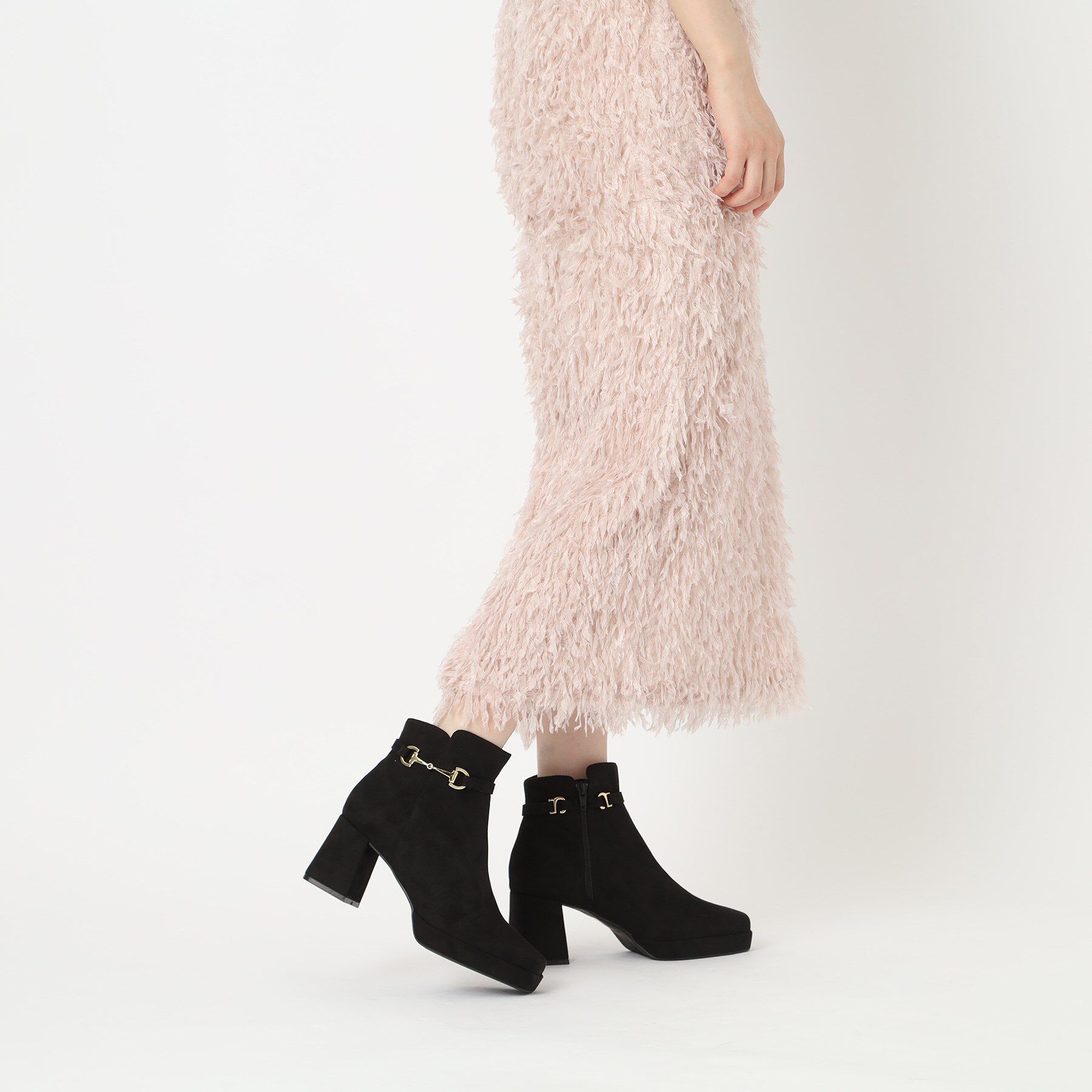 ESPERANZA「スクエアサイドビットブーツ」|ショートブーツ|