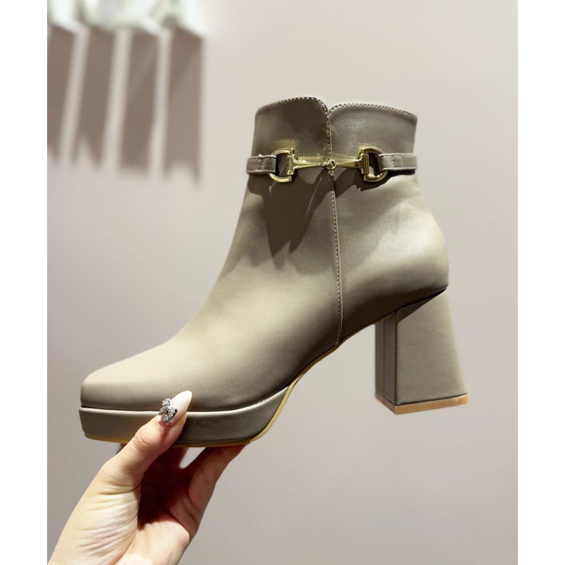 ESPERANZA「スクエアサイドビットブーツ」|ショートブーツ|