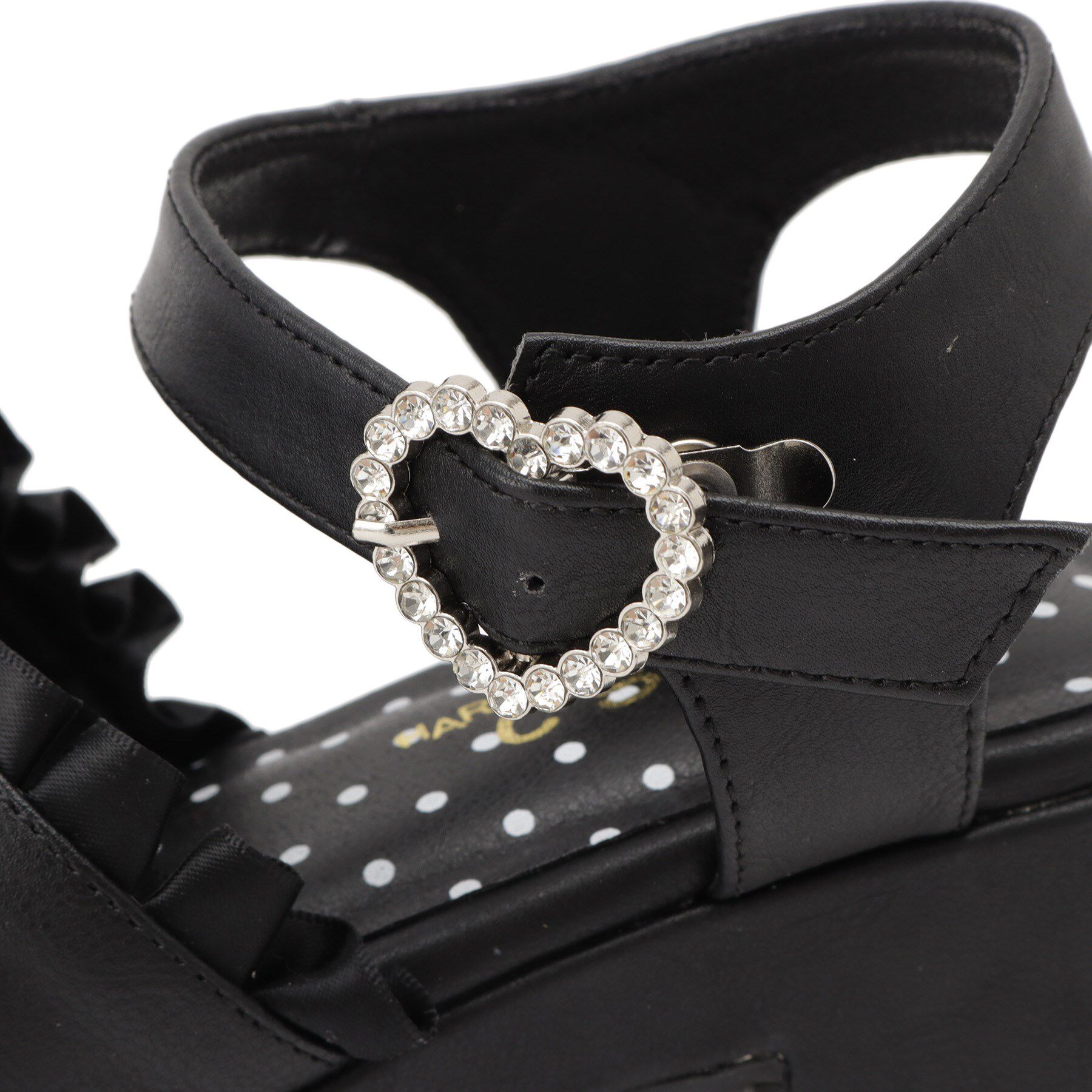 csT&P「地雷系 厚底リボンレースアップサンダル」|サンダル|