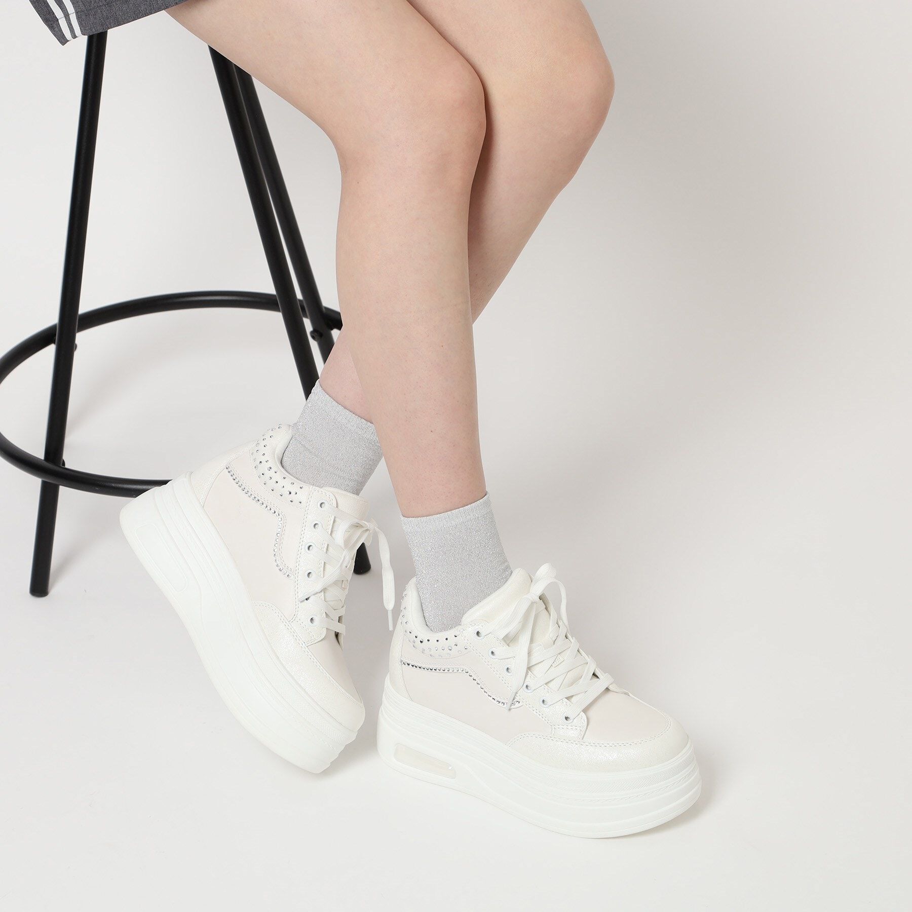 ESPERANZA「きゅんフィットインソールラインストーンスニーカー」|スニーカー|