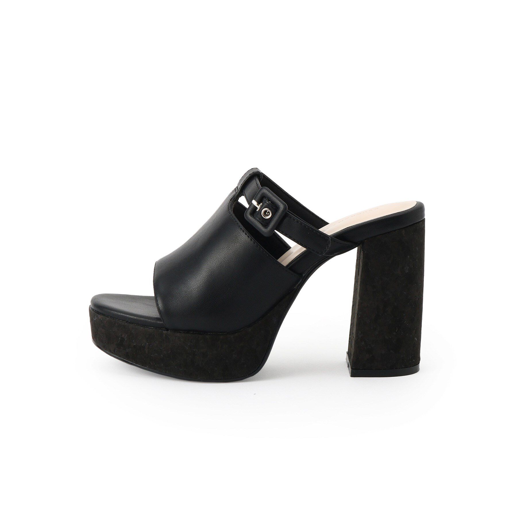 ESPERANZA「ミニバックルコルクヒールミュール」|サンダル|