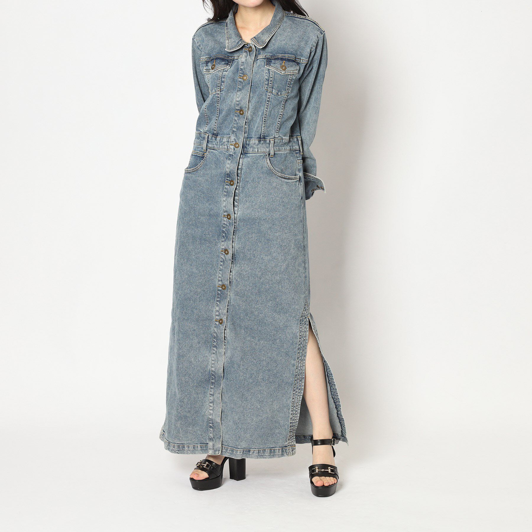 ESPERANZA「アッパービット厚底ヒールサンダル」|サンダル|