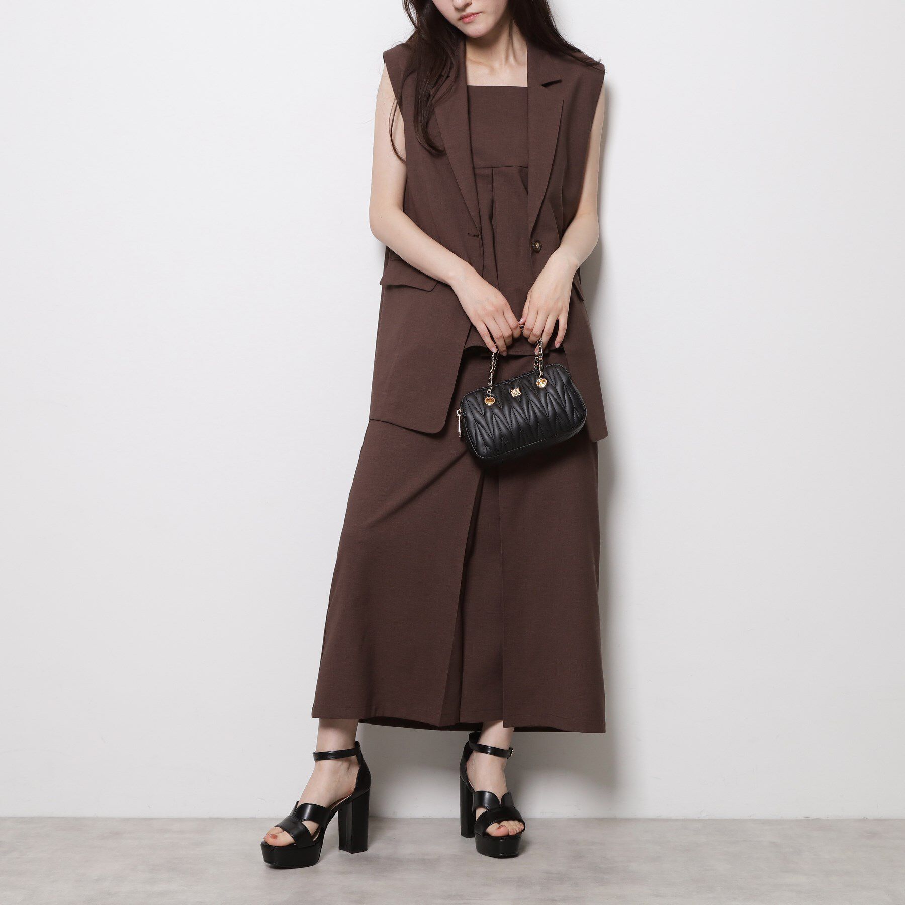 ESPERANZA「ネックベルトチャンキーヒールサンダル」|サンダル|