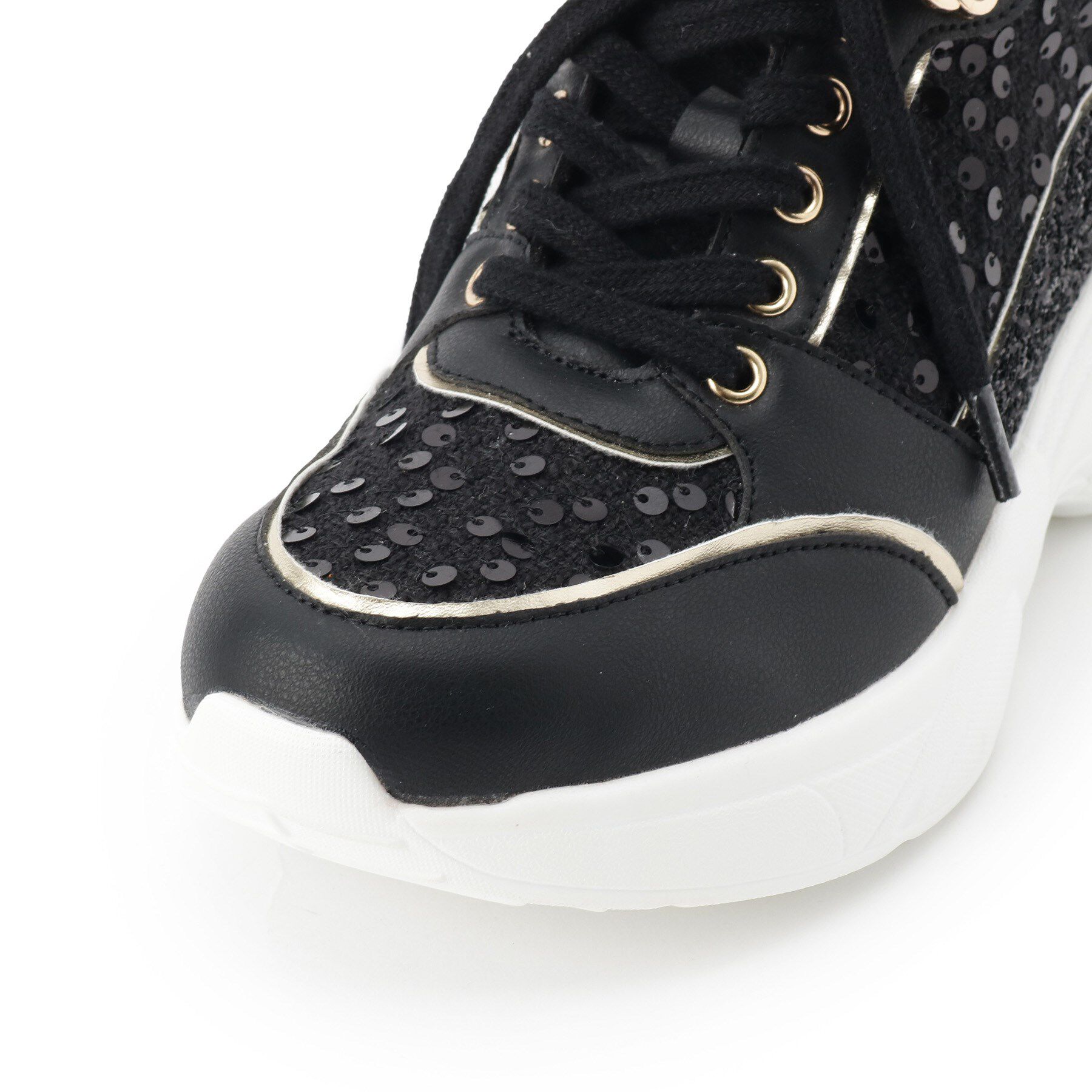 ESPERANZA「【EC先行販売】グリッター&times;ツイード ラインストーンスニーカー」|スニーカー|