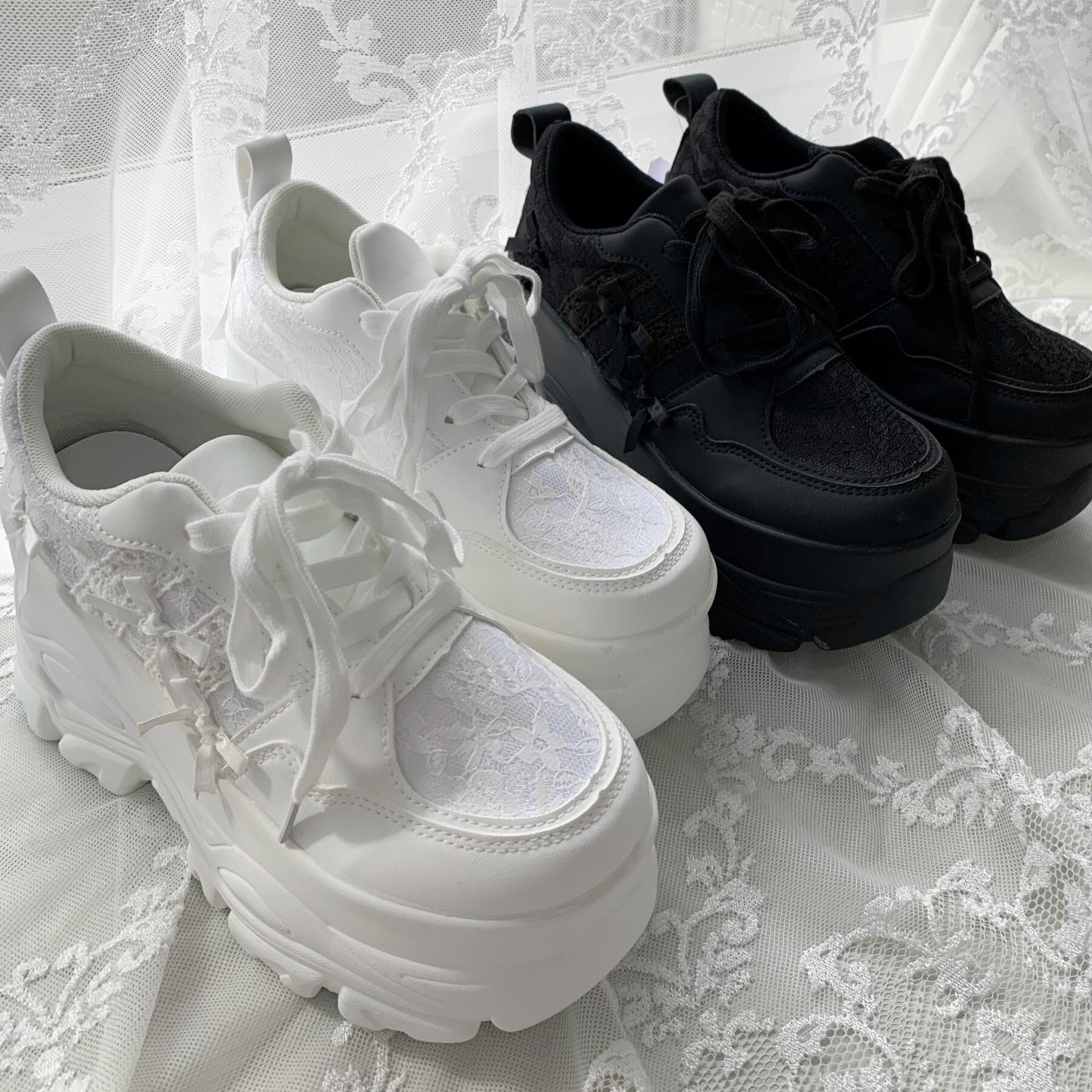 csT&P「厚底リボンスニーカー」|スニーカー|