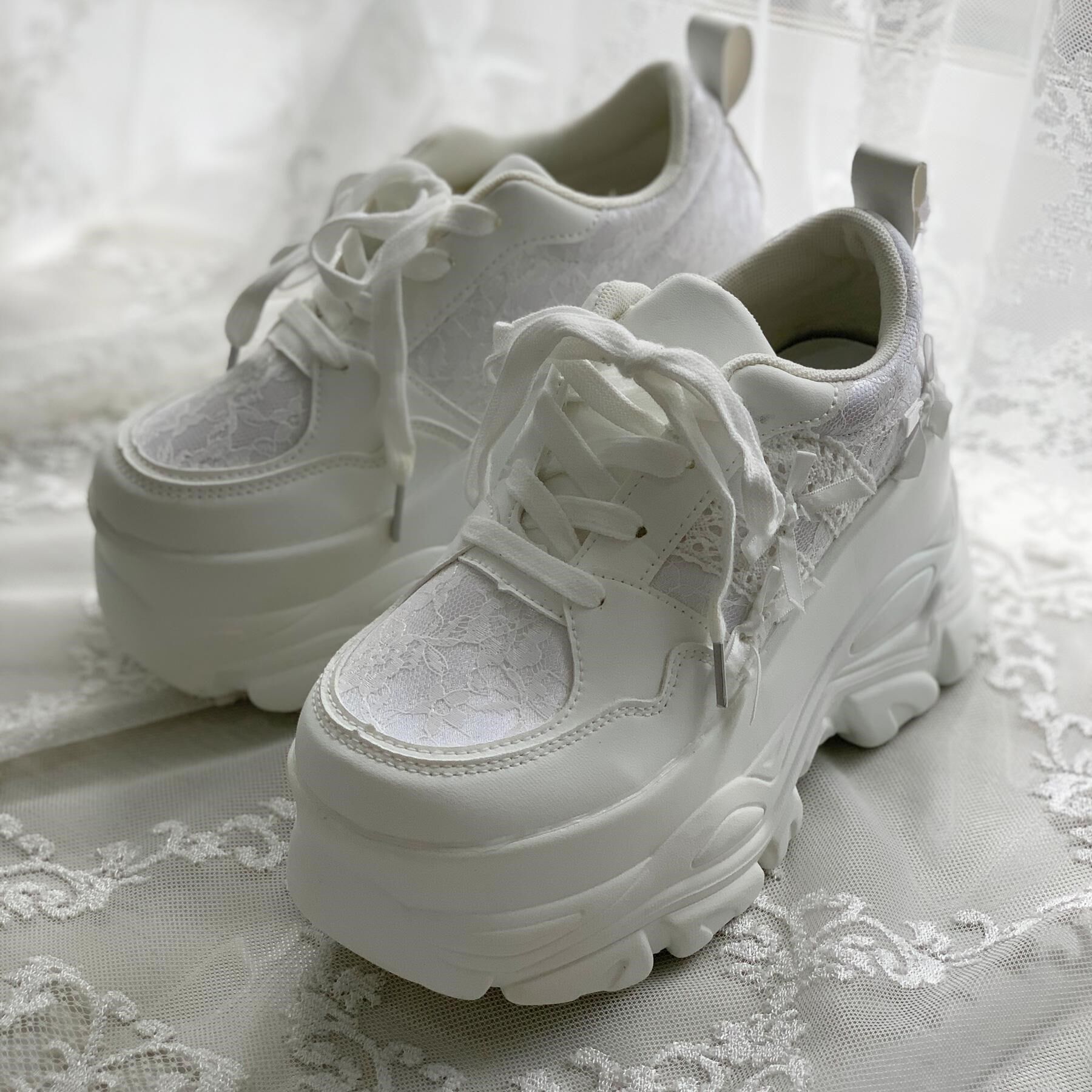 csT&P「厚底リボンスニーカー」|スニーカー|