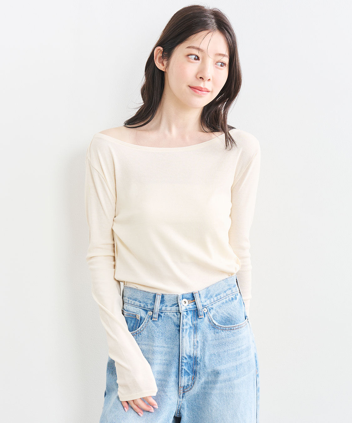 COCO DEAL「サイドメローシアーカットソー」|Tシャツ・カットソー|