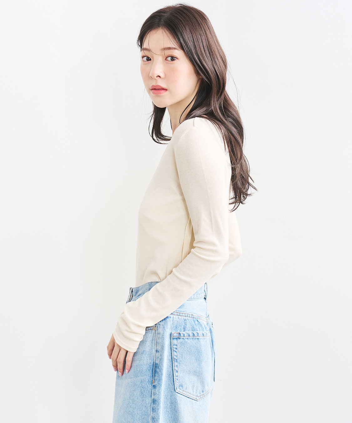 COCO DEAL「サイドメローシアーカットソー」|Tシャツ・カットソー|