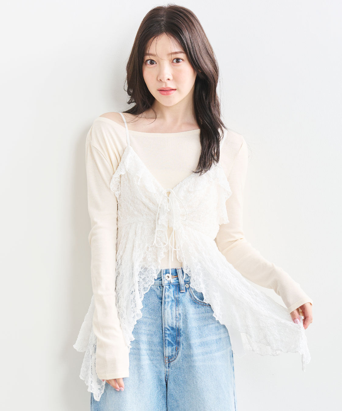 COCO DEAL「サイドメローシアーカットソー」|Tシャツ・カットソー|