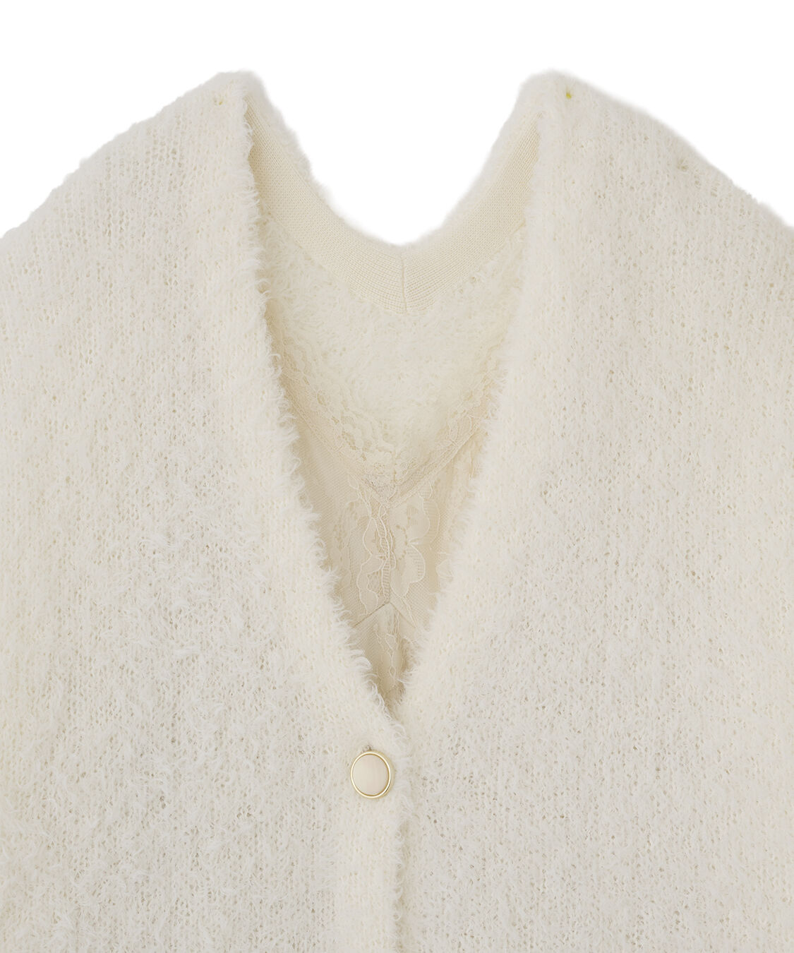 ニットカーデ×レースキャミワンピース（COCO DEAL）｜ルミネの