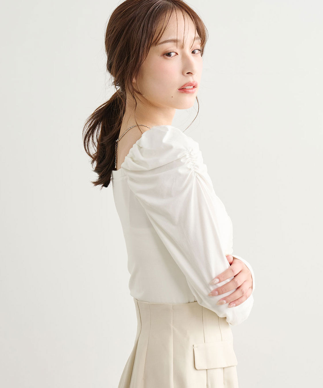 COCO DEAL「フリルドレープトップス」|Tシャツ・カットソー|