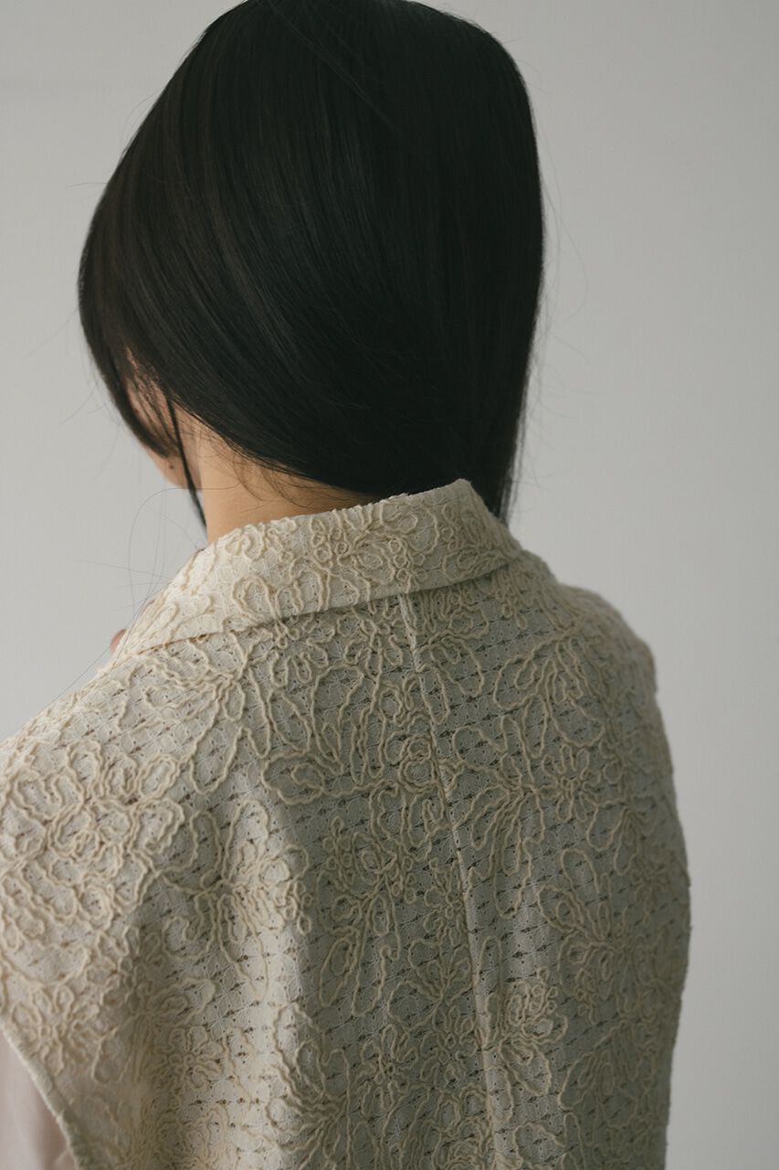 STYLEMIXER「エンブロイダリーレースベスト」|ダウンベスト・ベスト|