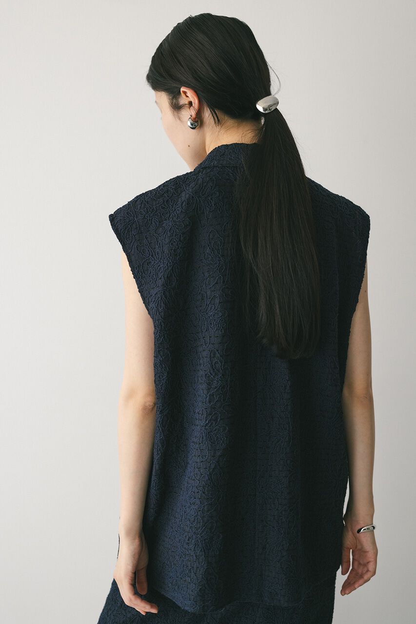 STYLEMIXER「エンブロイダリーレースベスト」|ダウンベスト・ベスト|