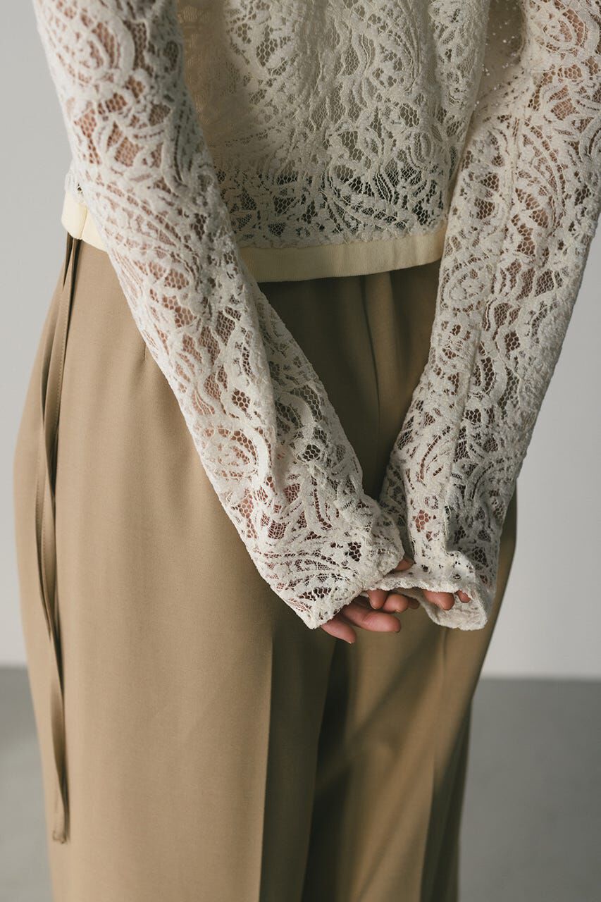 STYLEMIXER「ニュアンスレースニットカーデ」|ニット・セーター|