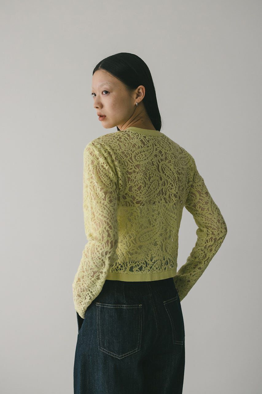 STYLEMIXER「ニュアンスレースニットカーデ」|ニット・セーター|