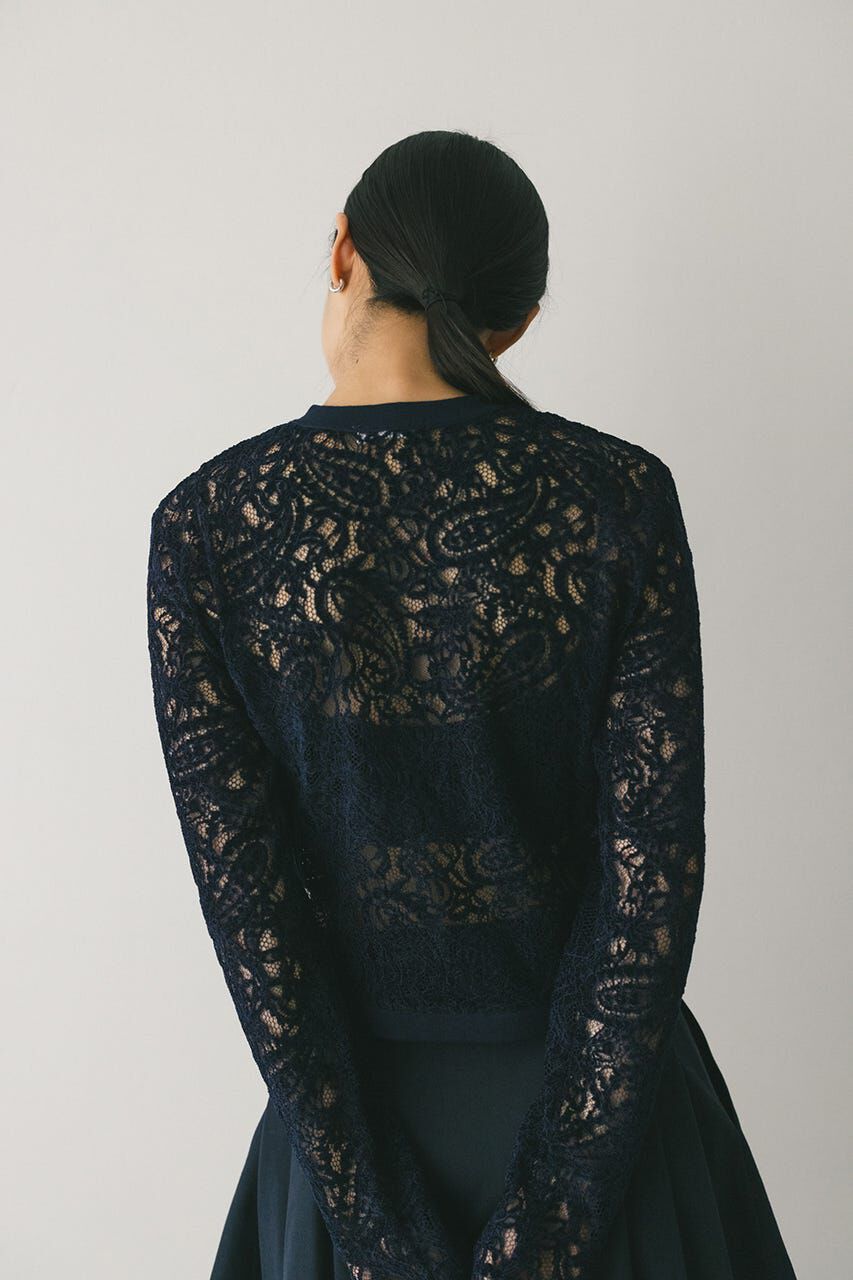 STYLEMIXER「ニュアンスレースニットカーデ」|ニット・セーター|