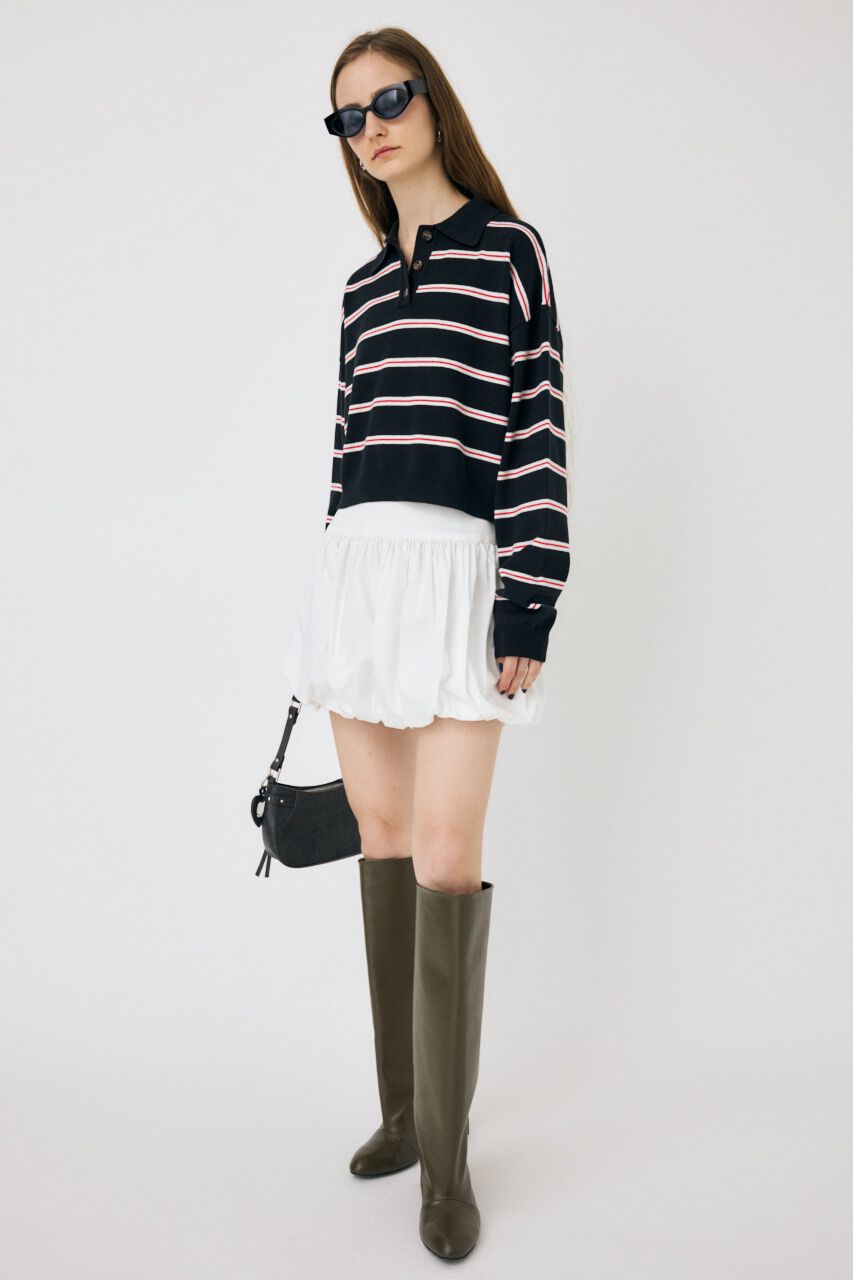 MOUSSY「BOXY KNIT ポロ」|ニット・セーター|