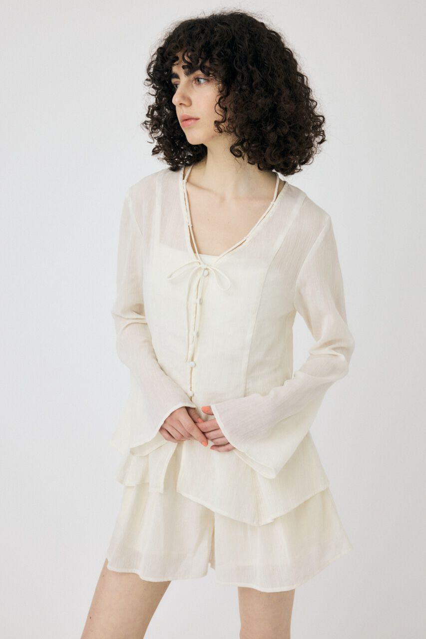 MOUSSY「SLEEVE FLARE シャツ & スカート」|ワンピース|