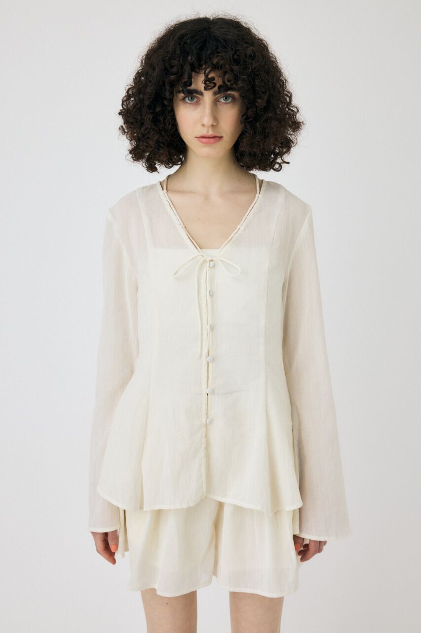 MOUSSY「SLEEVE FLARE シャツ & スカート」|ワンピース|