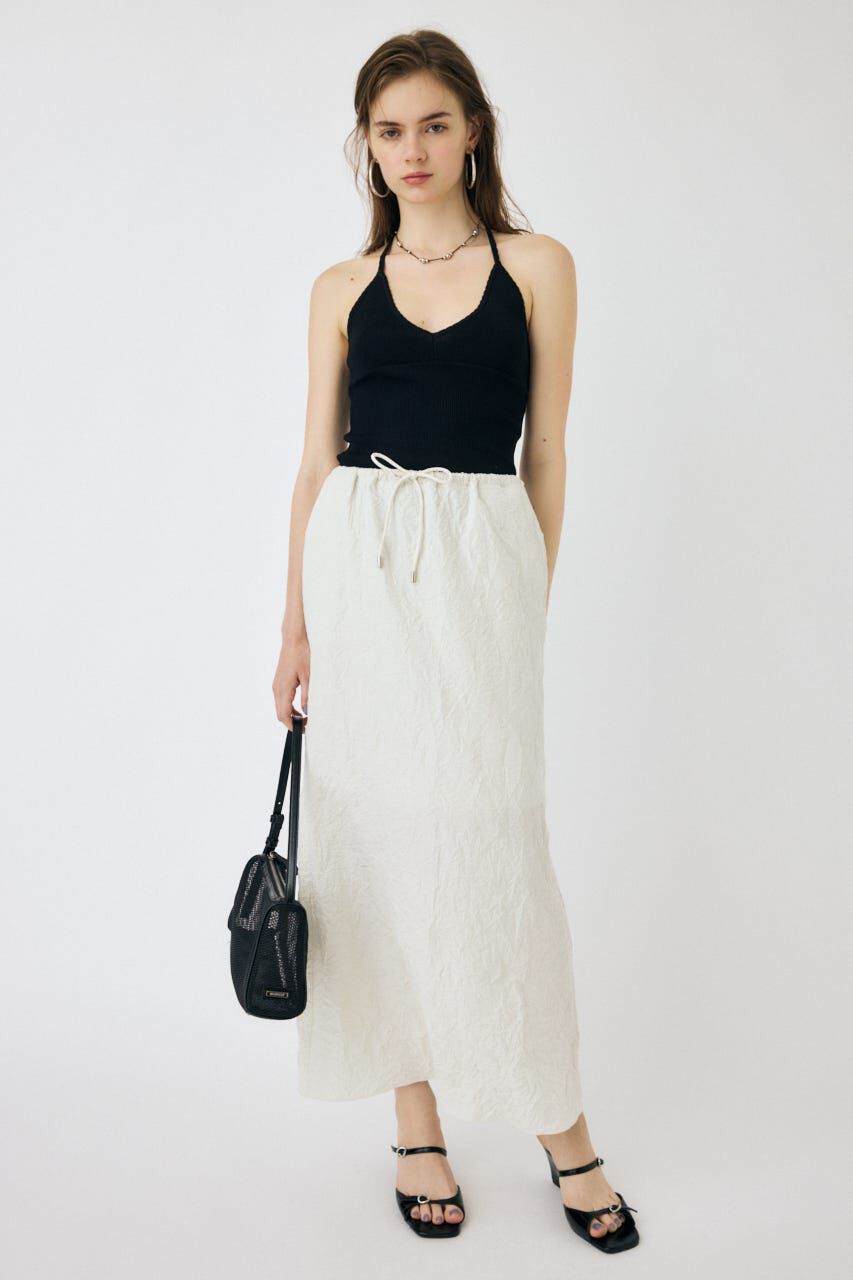 MOUSSY「CRINKLED SATIN スカート」|スカート|