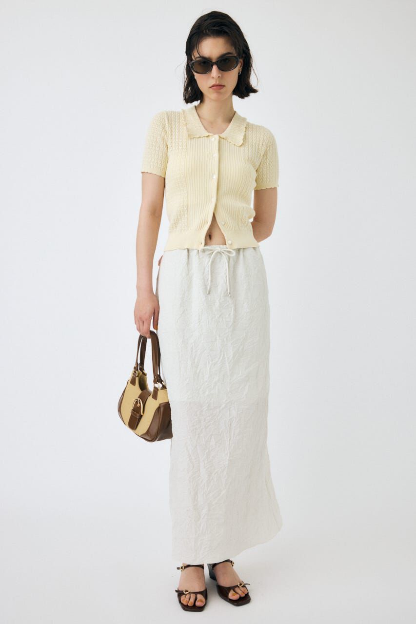 MOUSSY「CRINKLED SATIN スカート」|スカート|