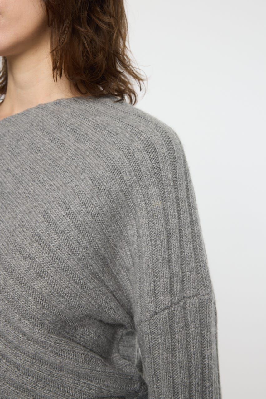 MOUSSY「ASYMMETRY RIB ニット」|ニット・セーター|