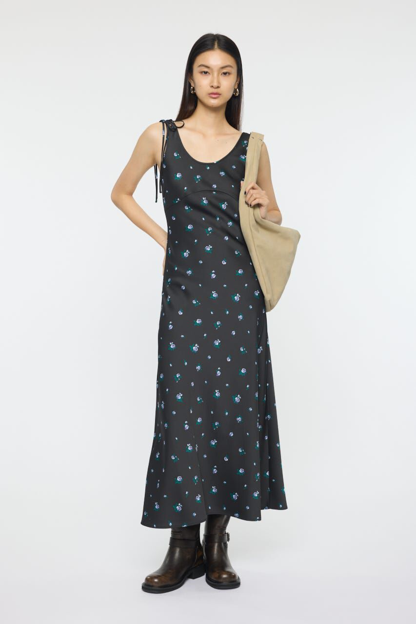 MOUSSY「FLORAL FLARE ドレス」|ワンピース|