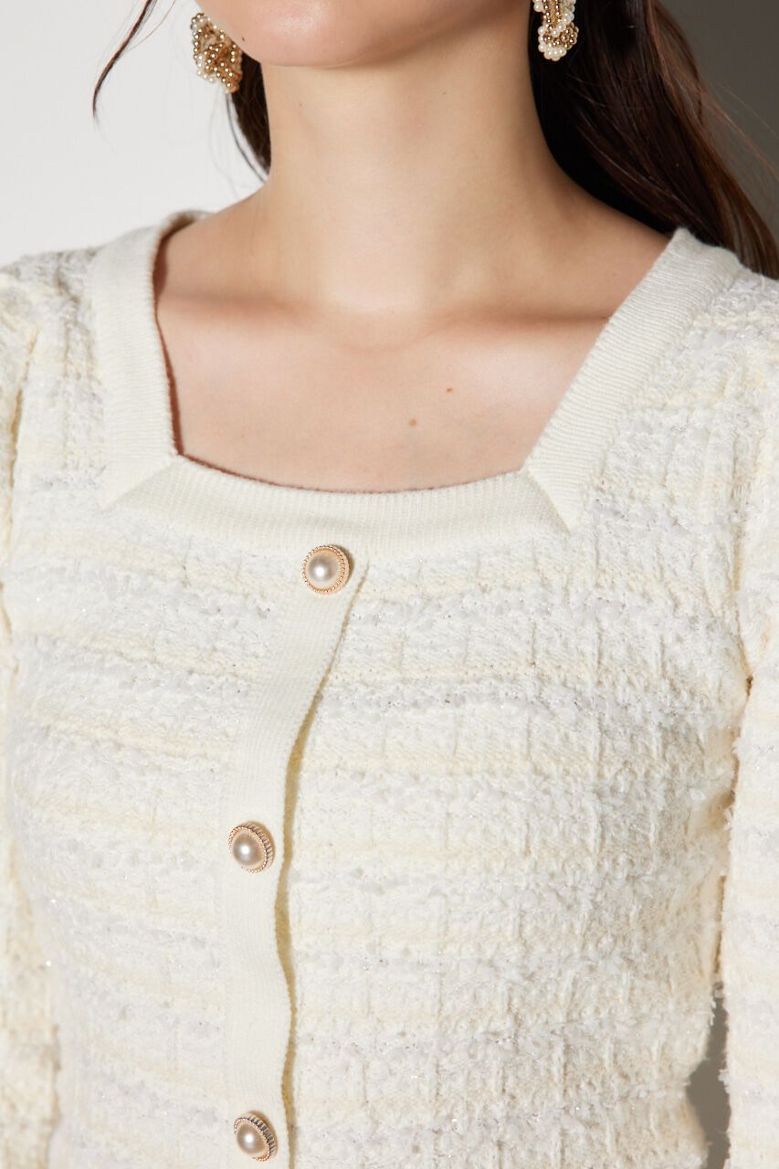 rienda「バイカラーツイードニットミニワンピース」|ワンピース|