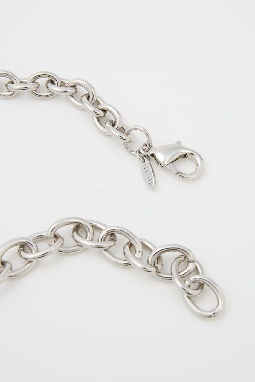 rienda「ニュアンスハートプレートネックレス」|ネックレス|