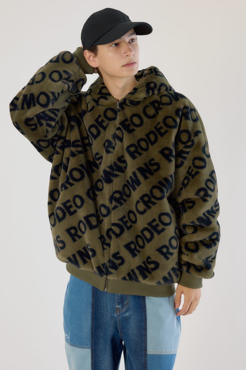 RODEO CROWNS「オールオーバーロゴファーブルゾン」|ブルゾン・スタジャン|KHA