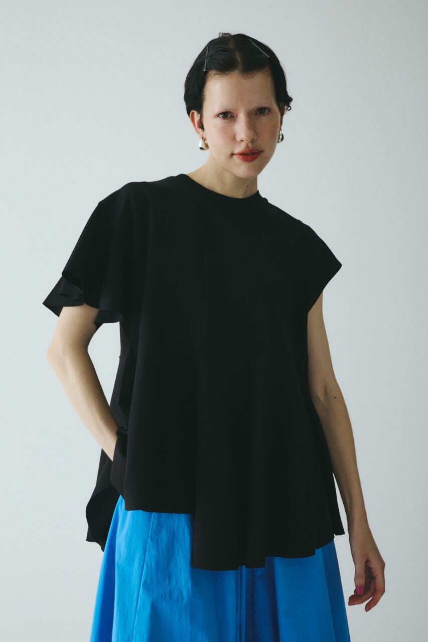 HeRIN.CYE「Cropped ponte tops」|Tシャツ・カットソー|BLK