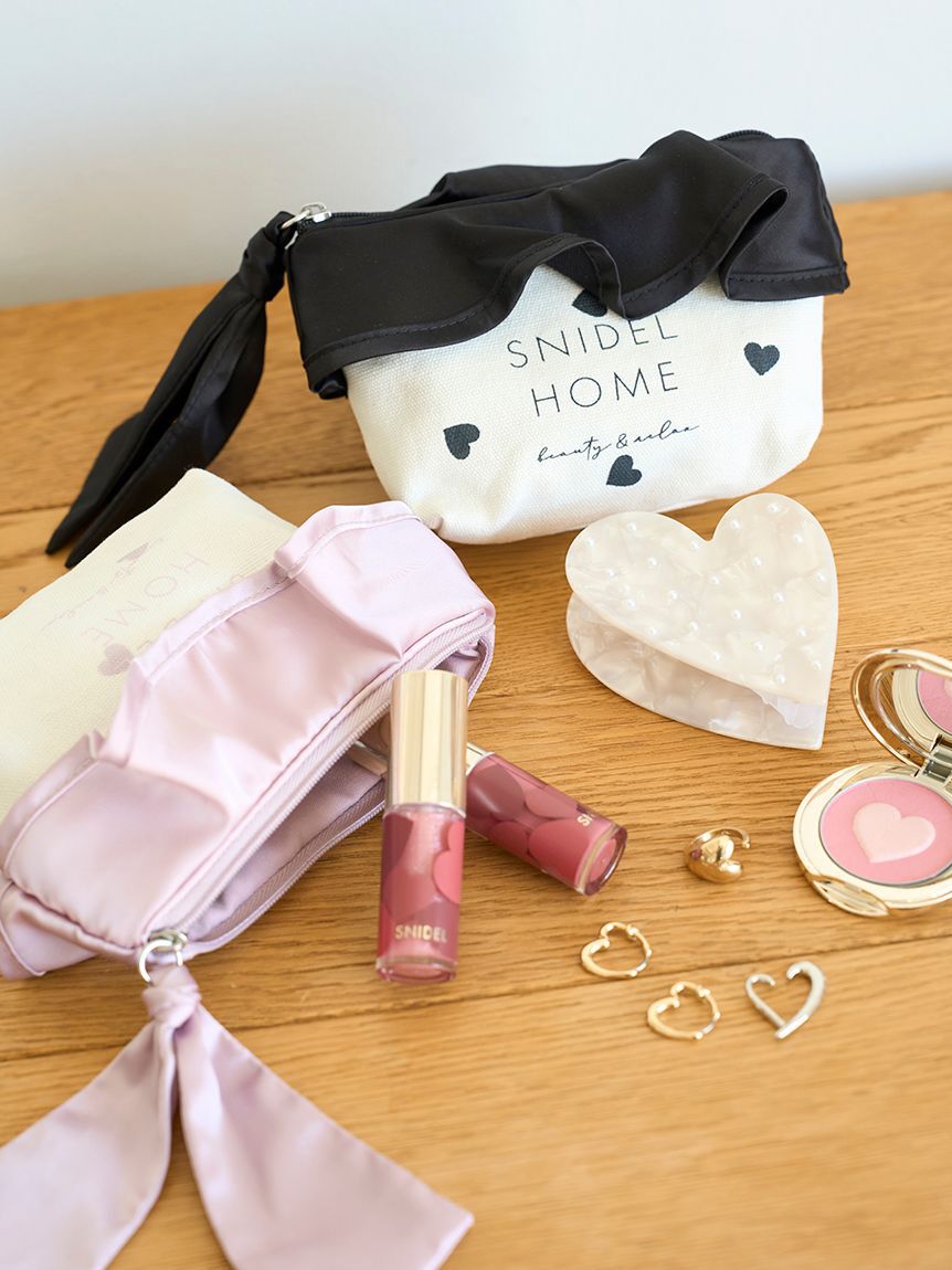 SNIDEL HOME「オーガニックキャンバスポーチ（HEART）」|ポーチ|