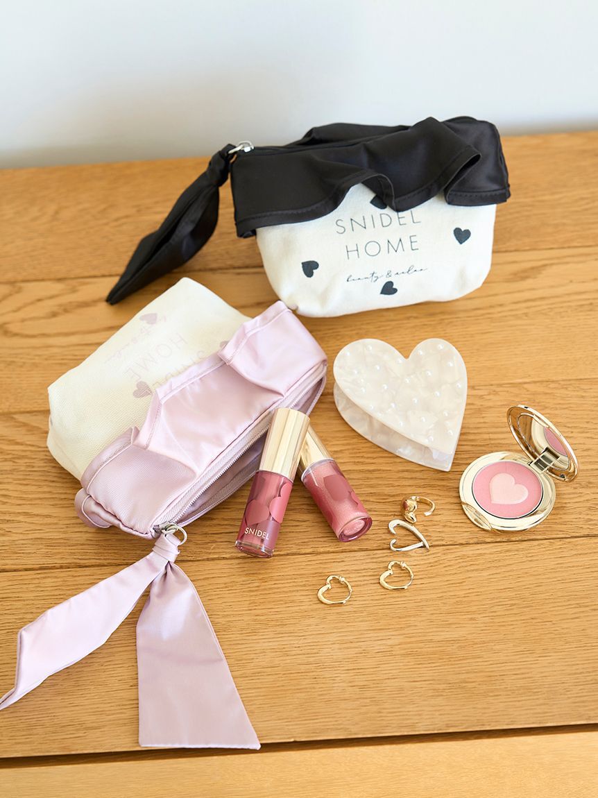 SNIDEL HOME「オーガニックキャンバスポーチ（HEART）」|ポーチ|