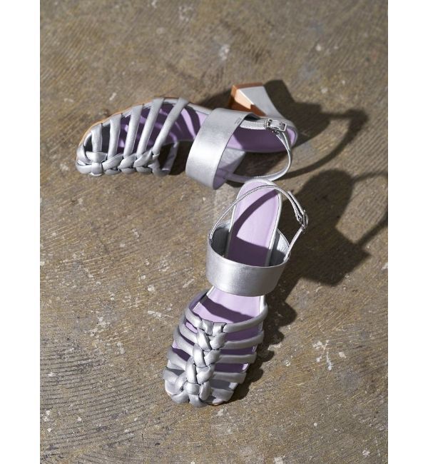 ELENDEEK「GURKHA SQUARE HEEL SANDAL」|サンダル|