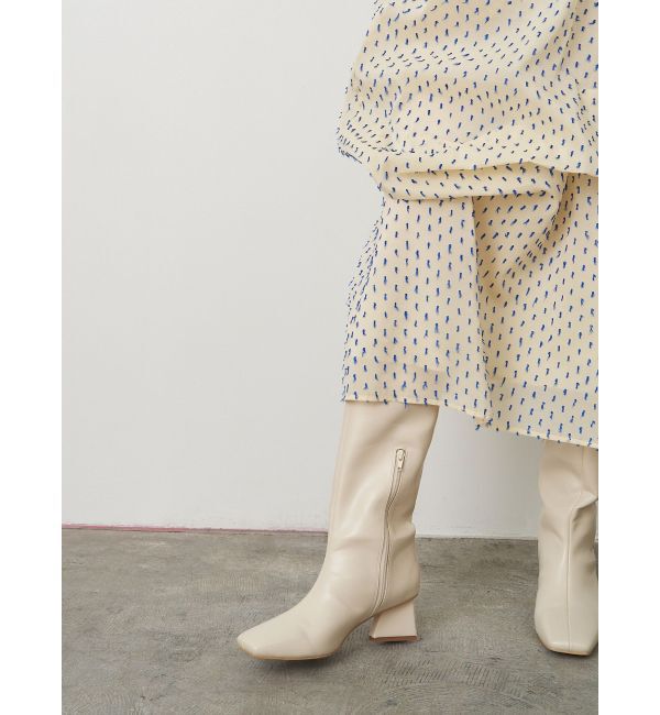 ELENDEEK「SQUARE LONG BOOTS」|ロングブーツ|