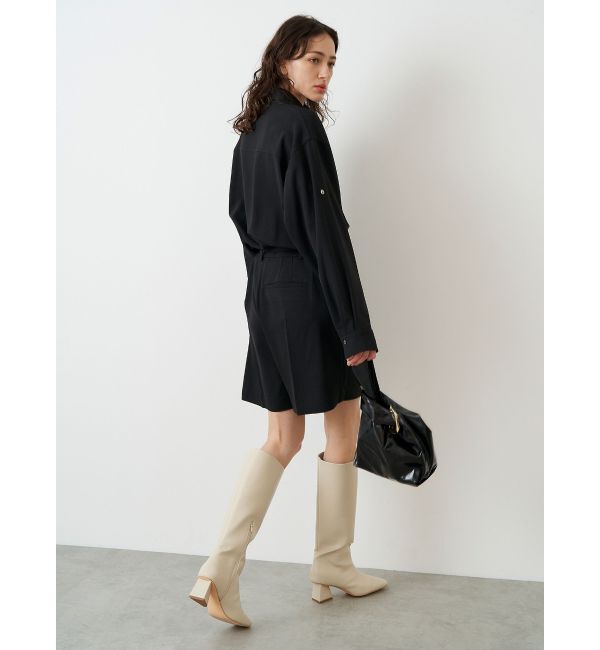 ELENDEEK「SQUARE LONG BOOTS」|ロングブーツ|