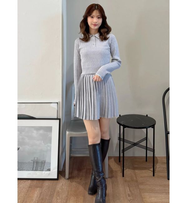 MERCURYDUO「U.S. POLO ASSN.別注 配色ラインニットセットアップ」|ワンピース|