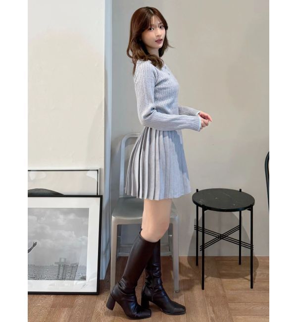 MERCURYDUO「U.S. POLO ASSN.別注 配色ラインニットセットアップ」|ワンピース|